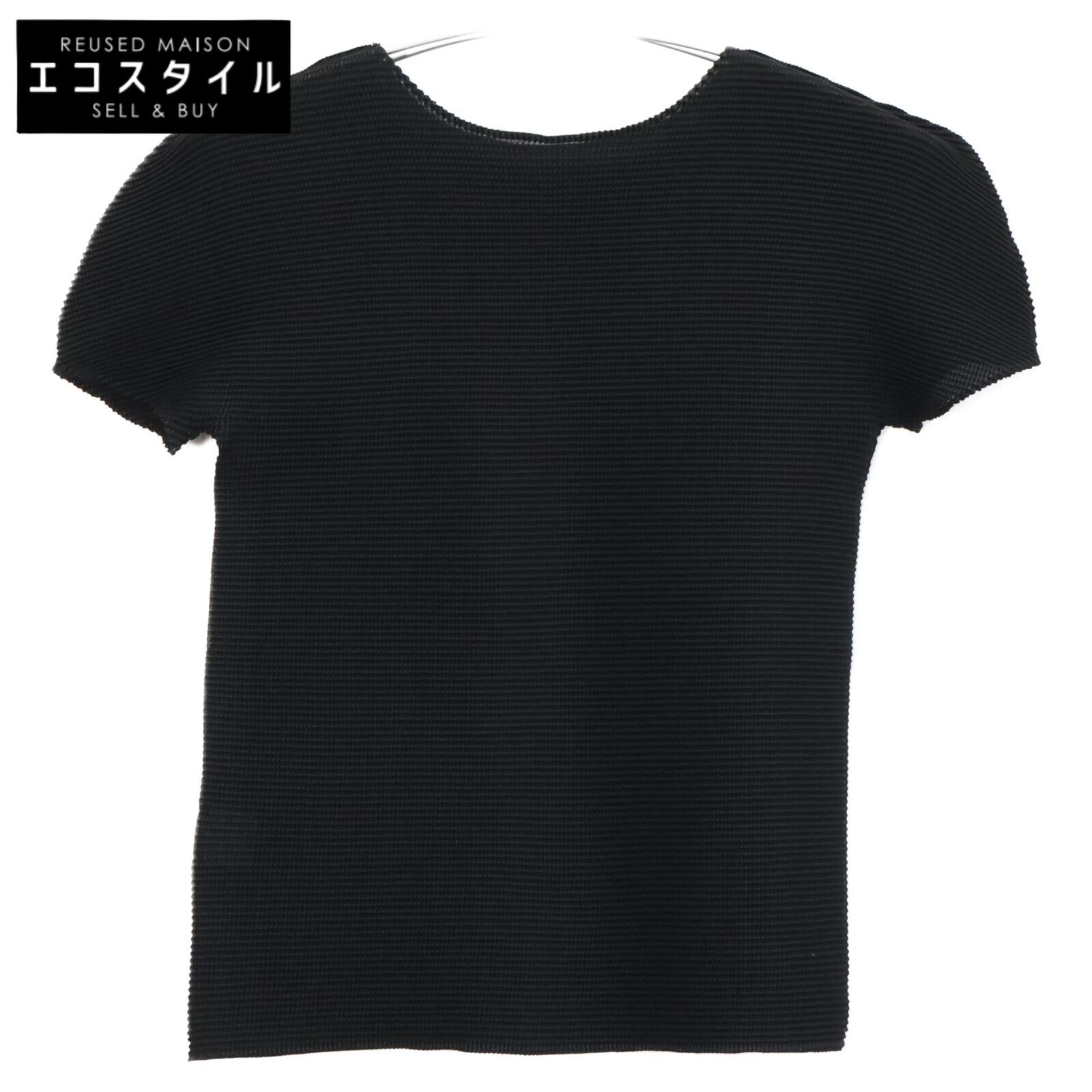 MeISSEYMIYAKE　ミーイッセイミヤケ　MI55FK056 プリーツ加工 半袖カットソー/　※サイズの記載はございません。