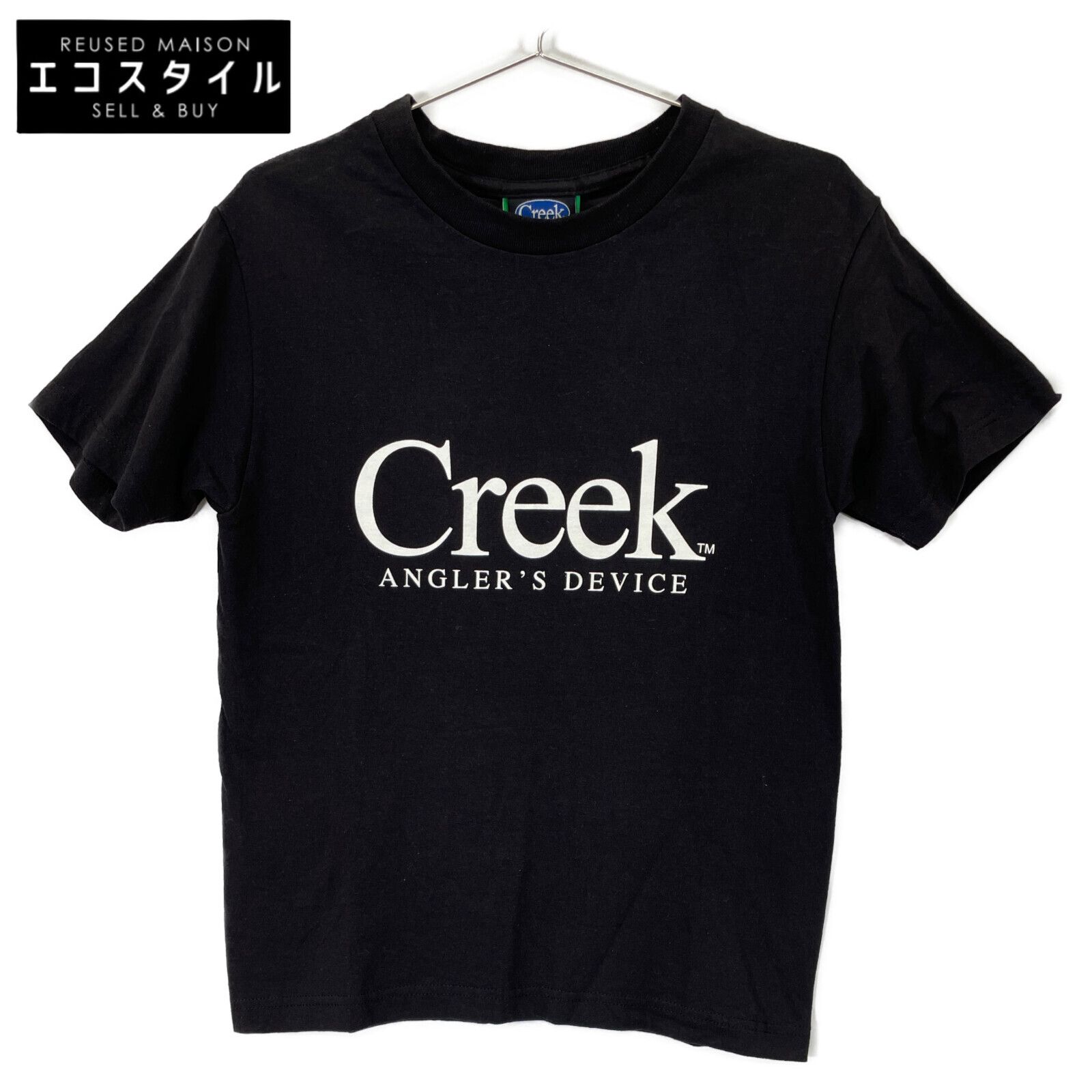 CREEK ANGLER'S DEVICE クリークアングラーズデバイス コットン ダブルプリント ショートスリーブカットソー Tシャツ S