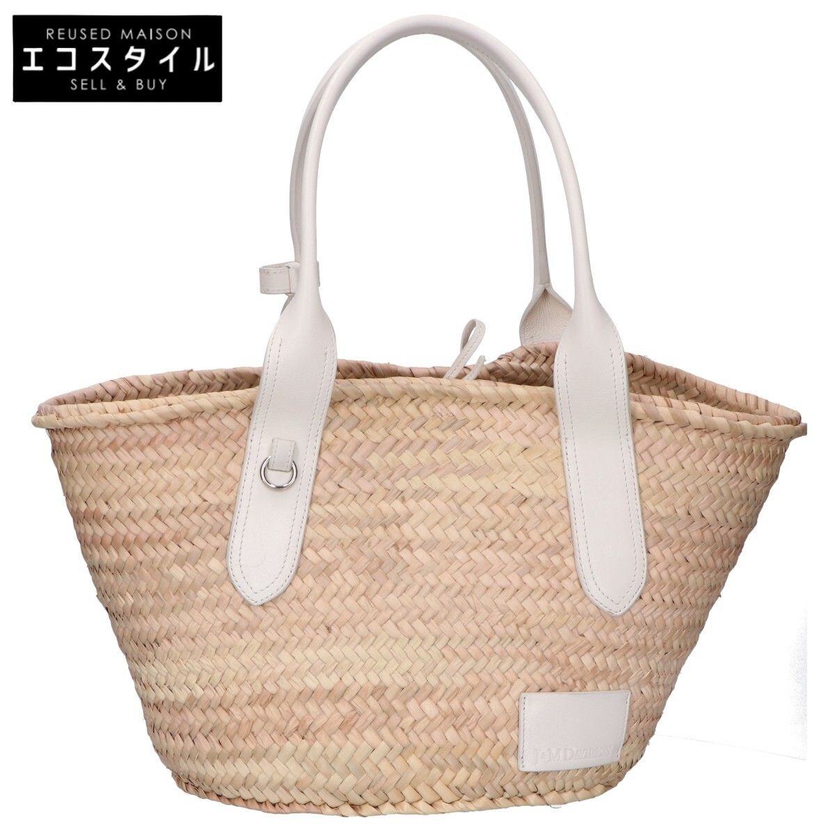 J&MDavidson　ジェイアンドエムデヴィッドソン　BASKET M バスケット ラフィア/レザー かごバッグ