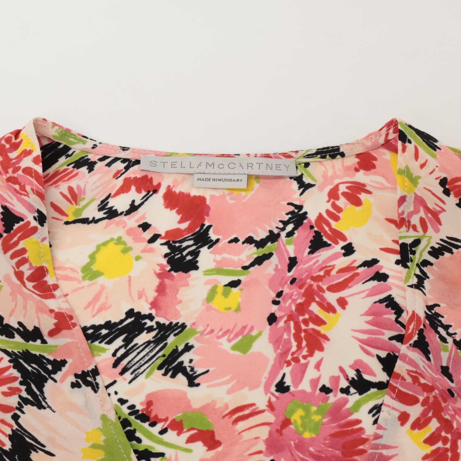 STELLA McCARTNEY ステラマッカートニー 602912 ピンク系 シルク100 花