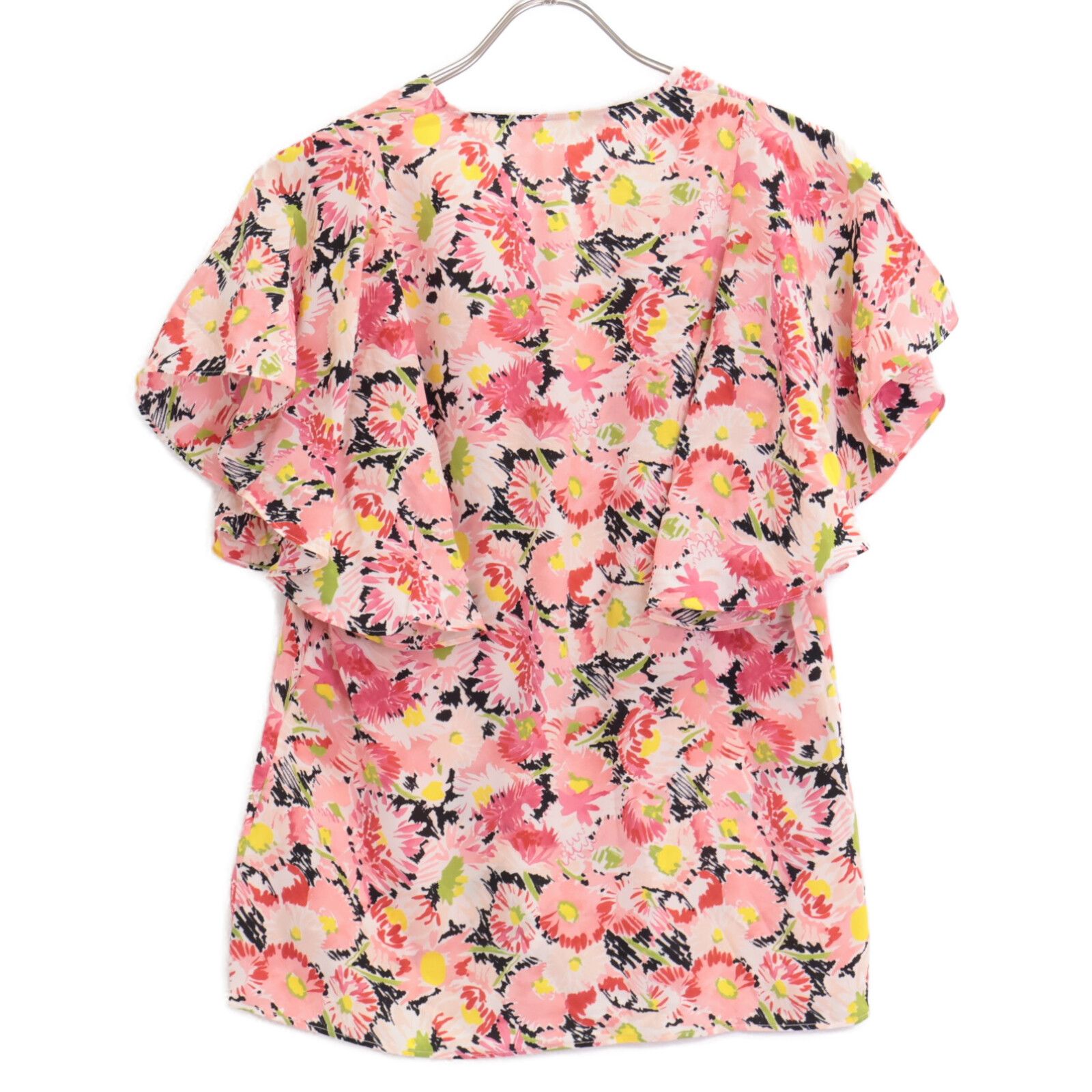 美品 STELLA McCARTNEY シルク 花柄 切り替え ブラウス STELLA McCARTNEY ステラマッカートニー 602912 ピンク系 シルク100 花