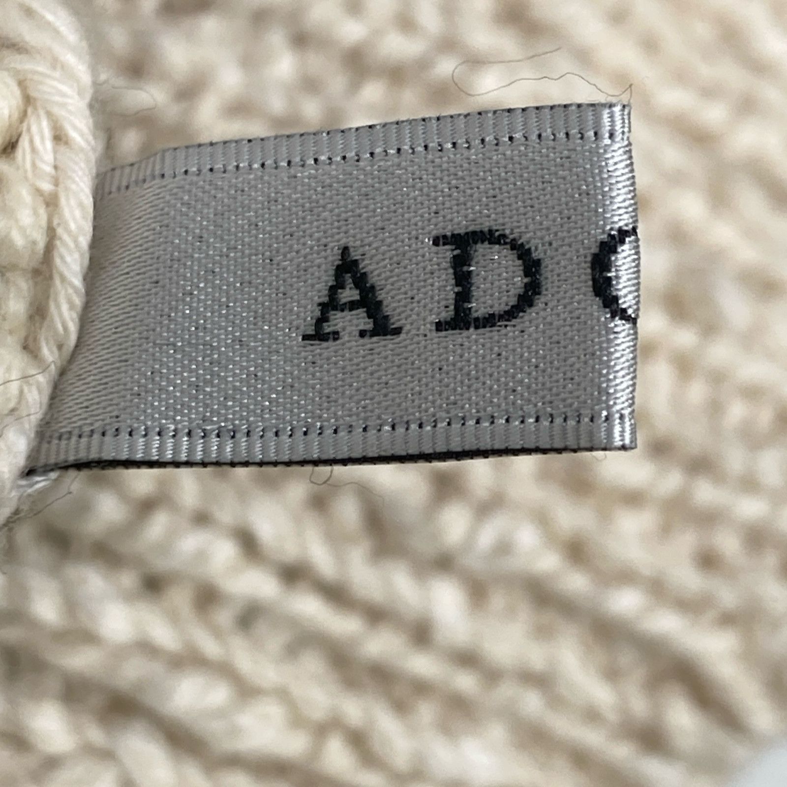 ADORE アドーア 531-2170212 ホワイト タリー糸スラブインターシャ