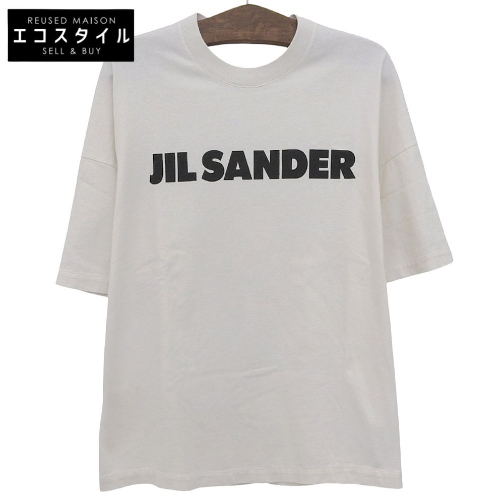JILSANDER　ジルサンダー　ロゴ オーバーサイズ コットン Tシャツ トップス メンズ ホワイト L JSMU707045　L