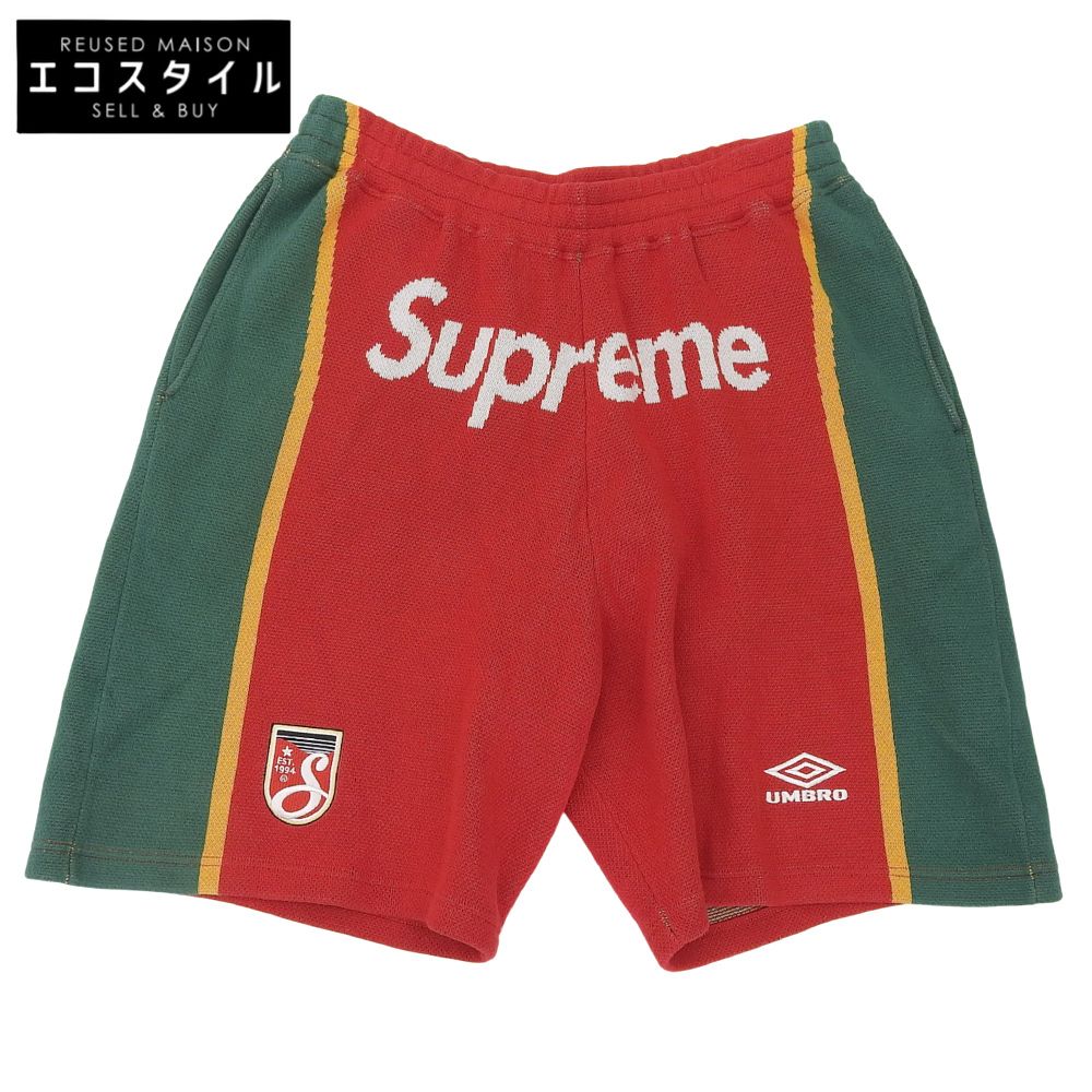 Supreme　シュプリーム　美品 サッカー ニットパンツ ボトムス メンズ レッド系 L　L(ASIA)