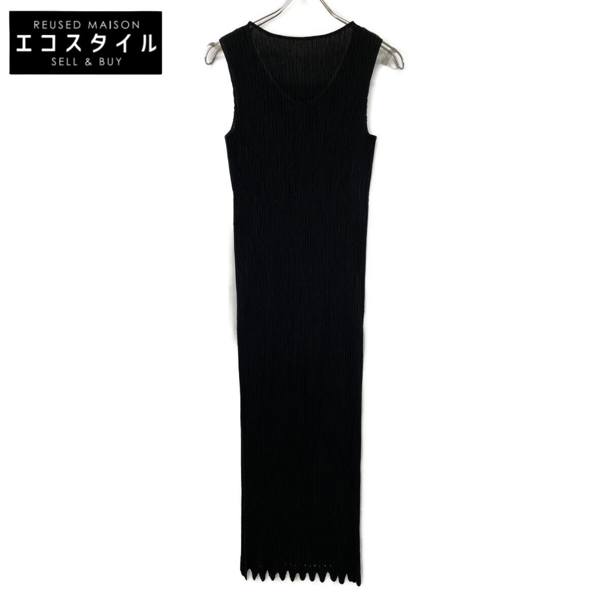 ISSEY MIYAKE　イッセイミヤケ　IM04FH607 ブラック プリーツ ワンピース　3