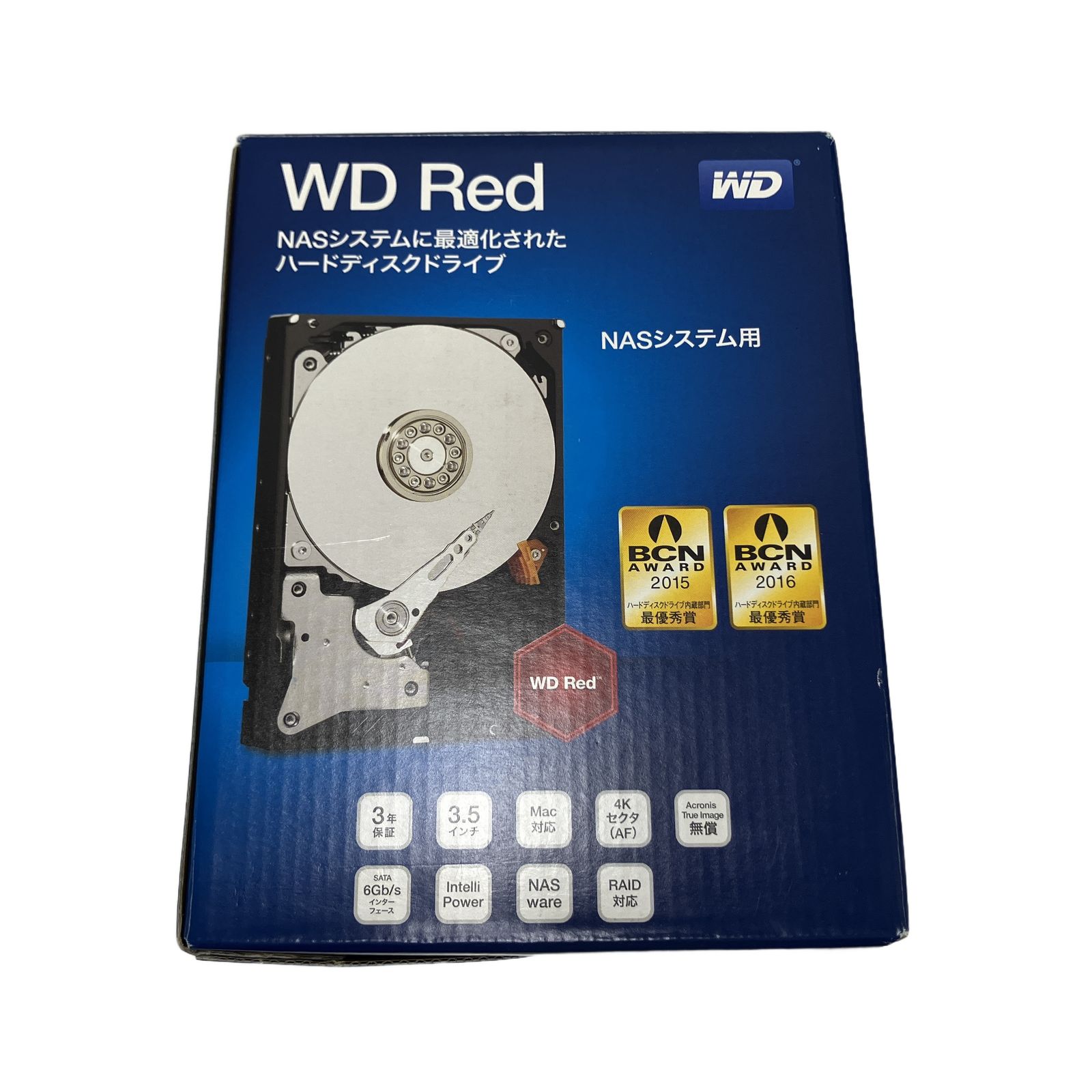 WESTERN DIGITAL WD80EFZX HDD 内蔵ハードディスク 3.5インチ 8TB WD Red NAS用 5400rpm 未使用 未開封 T11204515