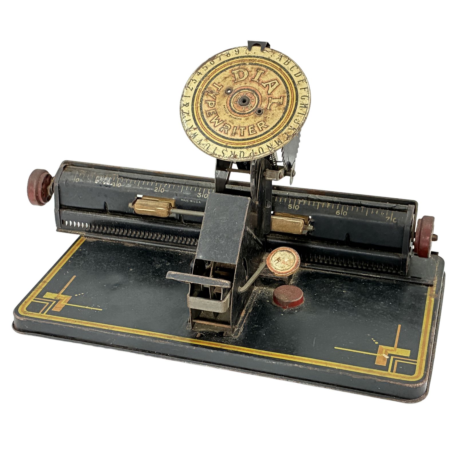 Louis Marx Dial Typewriter ダイヤルタイプライター ジャンク W11353321