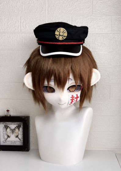 地縛少年花子くん 花子くん風 kigurumi 全頭マスク 帽子・顔シール付き 現品