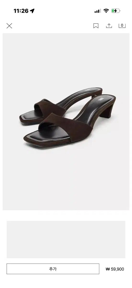 ZARA ザラ スウェード 水 ブラウン 36