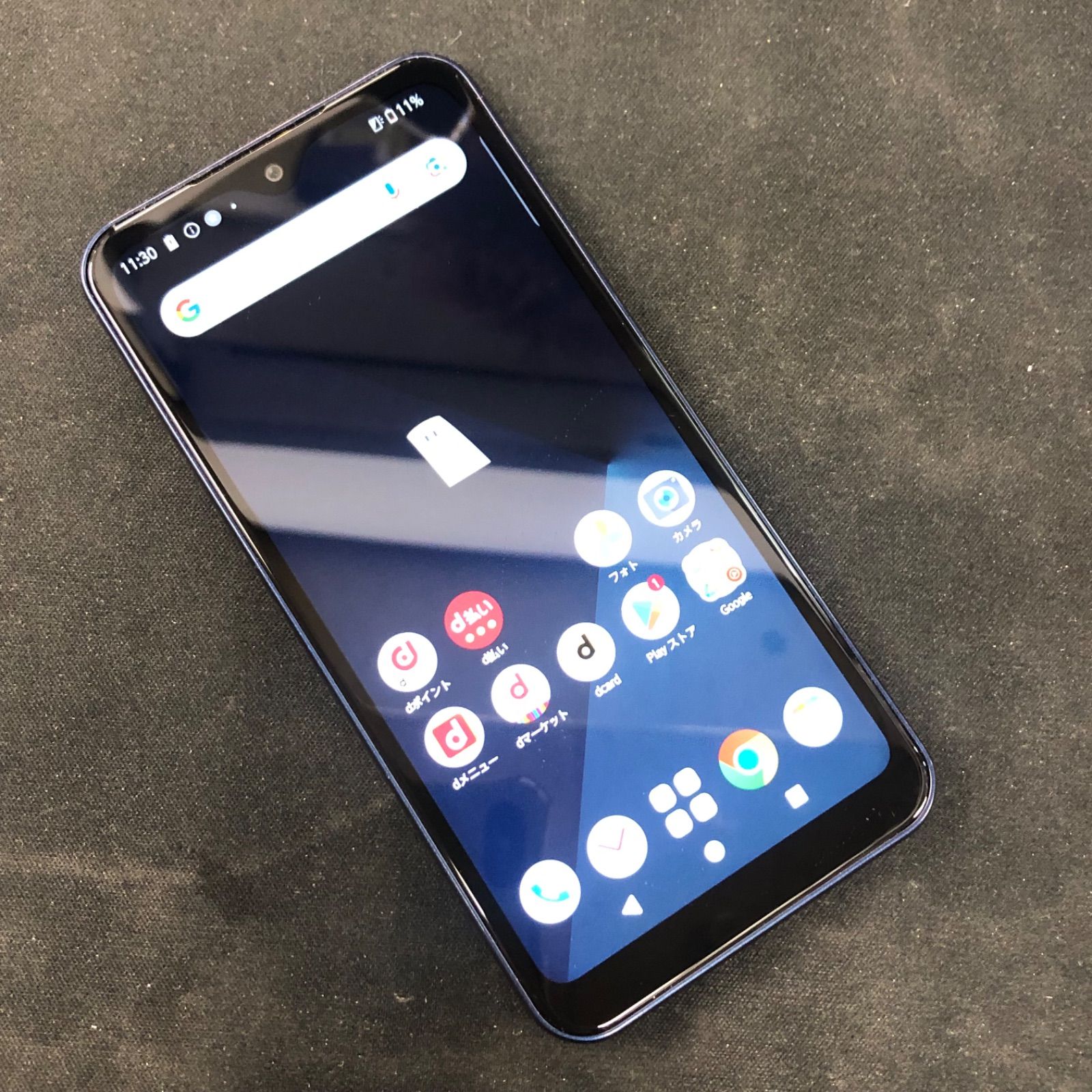 【訳あり品】Arrows We docomoSIMロック解除済 64GB F-51B ブルー【保証なし】