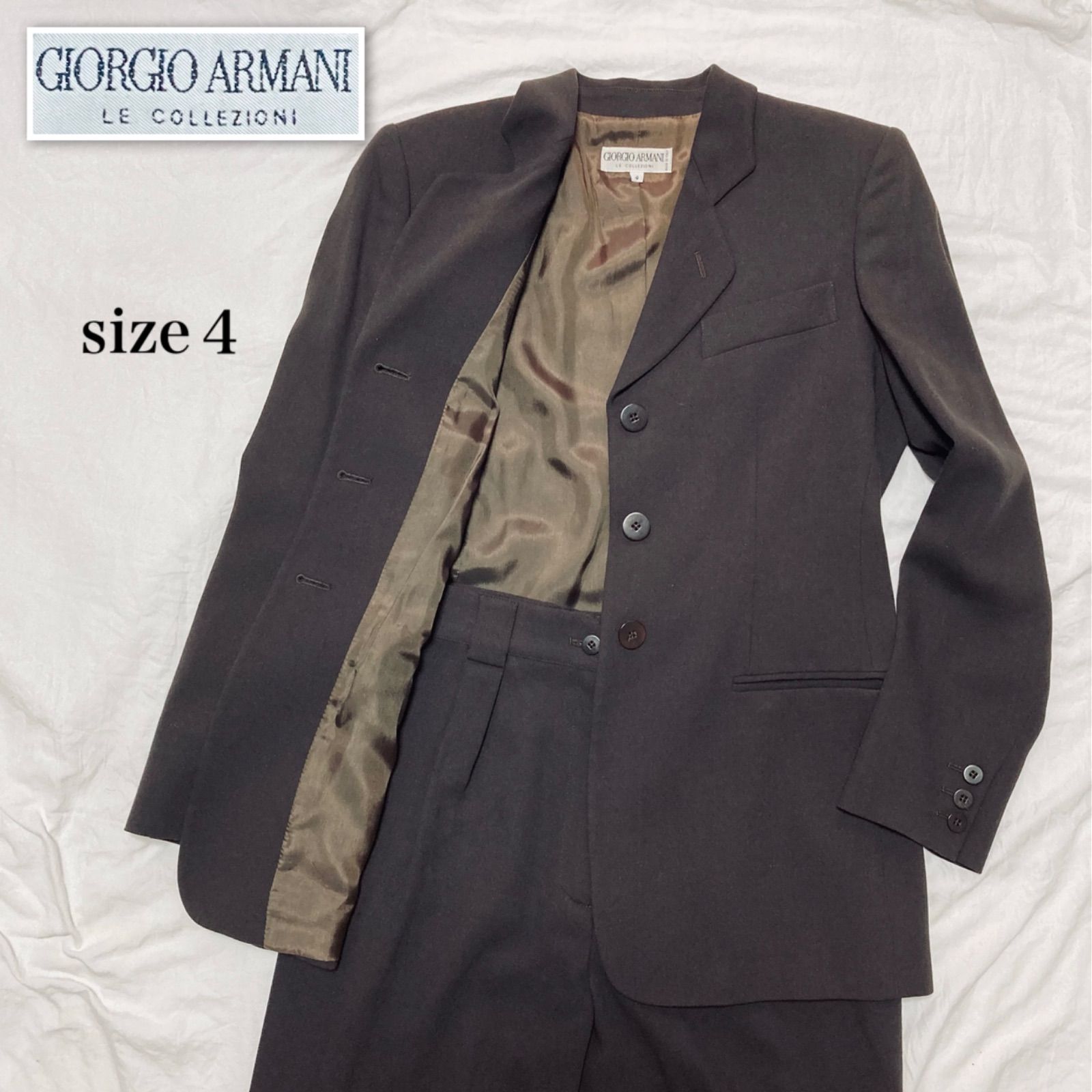 □極美品□GIORGIO ARMANI LE COLLEZIONI ジョルジョアルマーニ レ