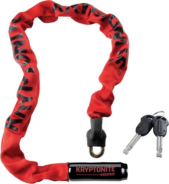 (最短即日発送) KRYPTONITE(クリプトナイト) キーパー 785 インテグレーテッド チェーン RED ロック(チェーン) LKW18101 送料無料