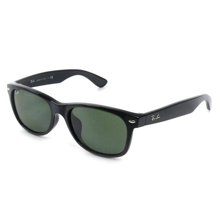 Ray-Ban レイバン NEW MAYFARER サングラス ブラック グリーン RB2132-F 901L 55□18 140 メンズ 中古 美品