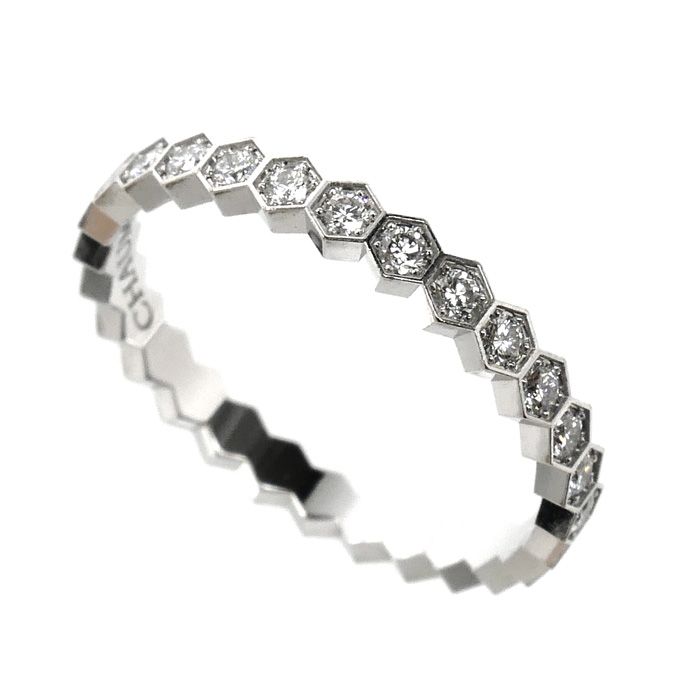 Chaumet ショーメ K18WG ホワイトゴールド ビーマイラブ ダイヤ リング
