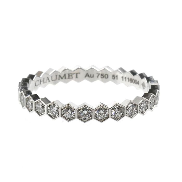 Chaumet ショーメ K18WG ホワイトゴールド ビーマイラブ ダイヤ リング