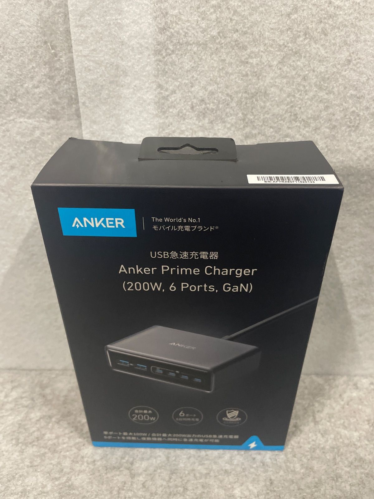 Anker Prime 200W 6ポート GaN充電器 新品未開封 - メルカリ