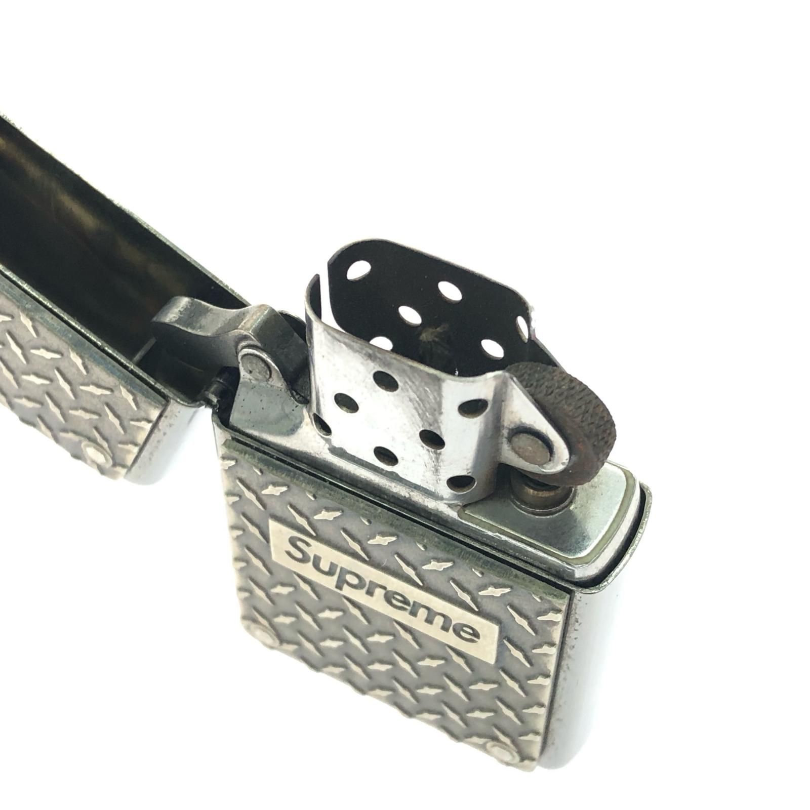 アクセサリー Supreme Diamond Plate Zippo 19SS Supreme Diamond
