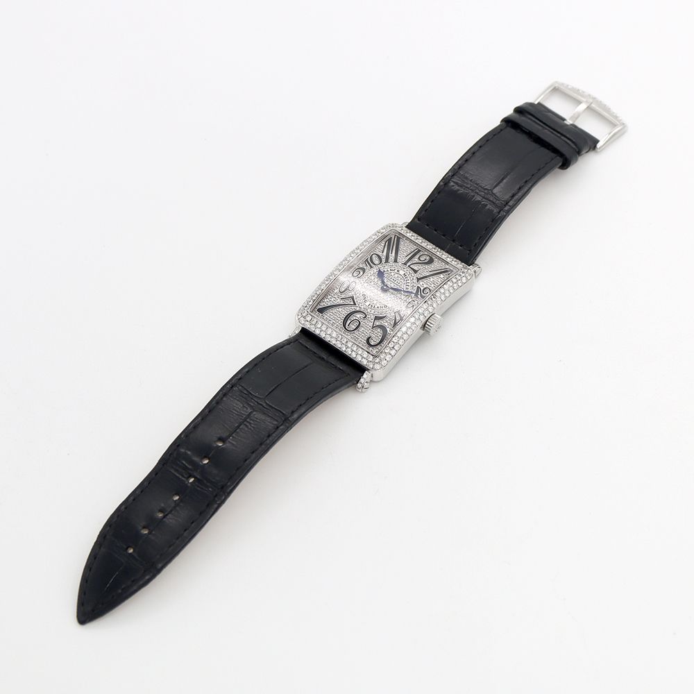電池交換済 FRANCK MULLER フランクミュラー ロングアイランド 2重 