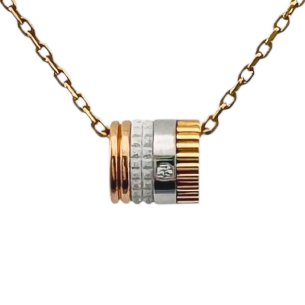 ブシュロン キャトルホワイト ネックレス 18金 K18イエローゴールド ダイヤモンド レディース Boucheron 中古 ブシュロン