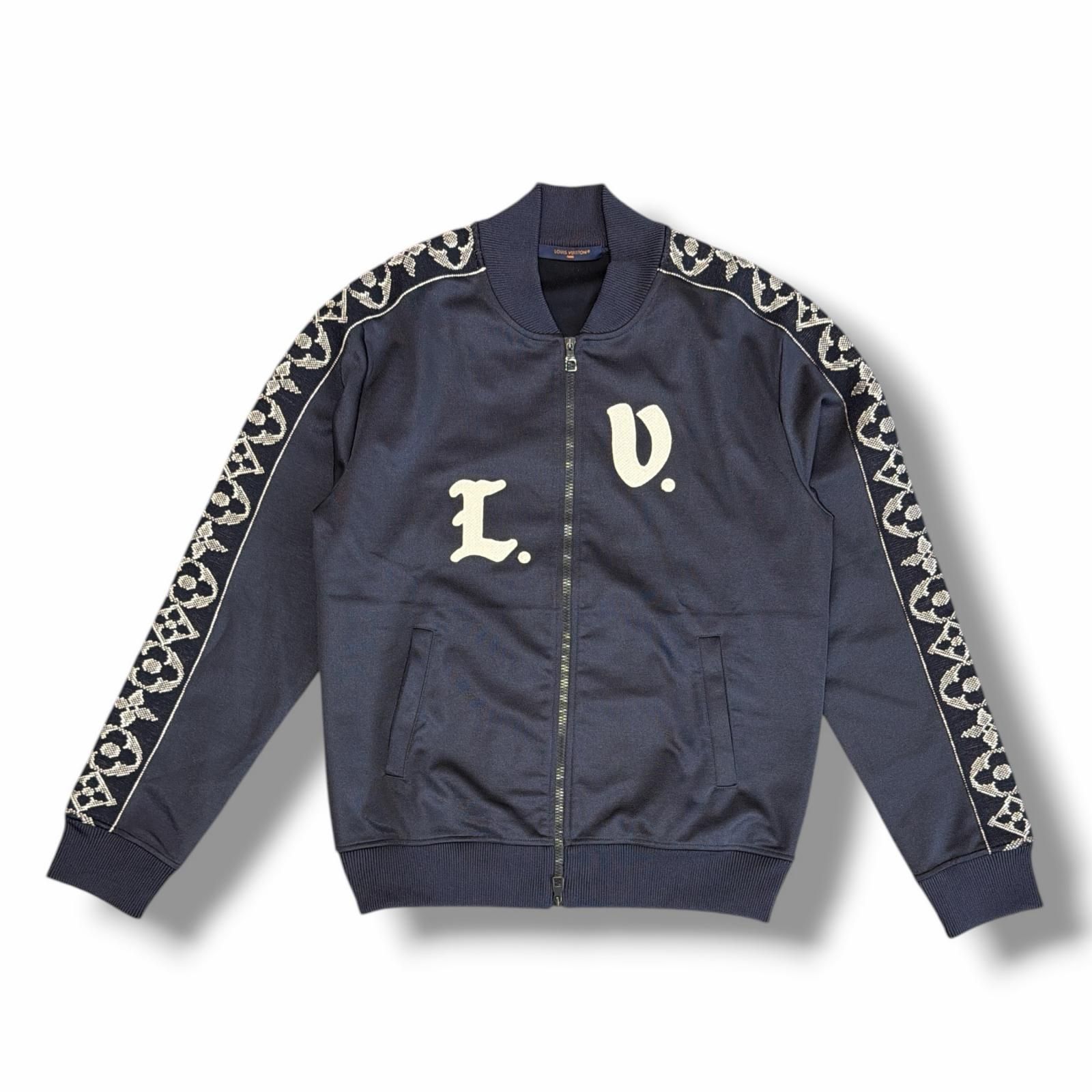 GODブルゾンLOUIS VUITTONフラワーバンドトラックジャケット 国内正規 LOUIS VUITTON LVフラワーバンドトラックジャケット ブルゾン
