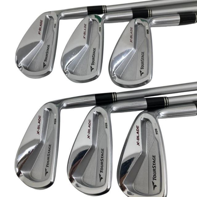 【中古】 ブリヂストン TOURSTAGE X-BLADE 709 CB 6S アイアンセット IR リシャフト (フレックスその他) メンズ 男性用 右利き 右用 Cランク ゴルフクラブ