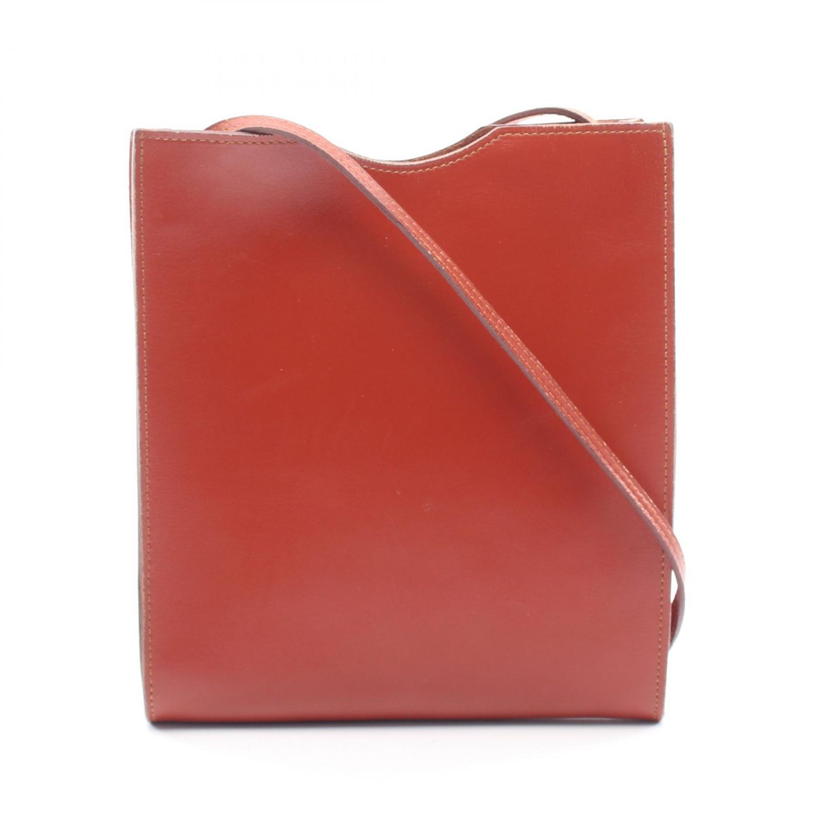 エルメス HERMES ショルダーバッグ オメニトゥ ブリック ブラウン カーフ（牛革） オメニトゥ レディース Used B