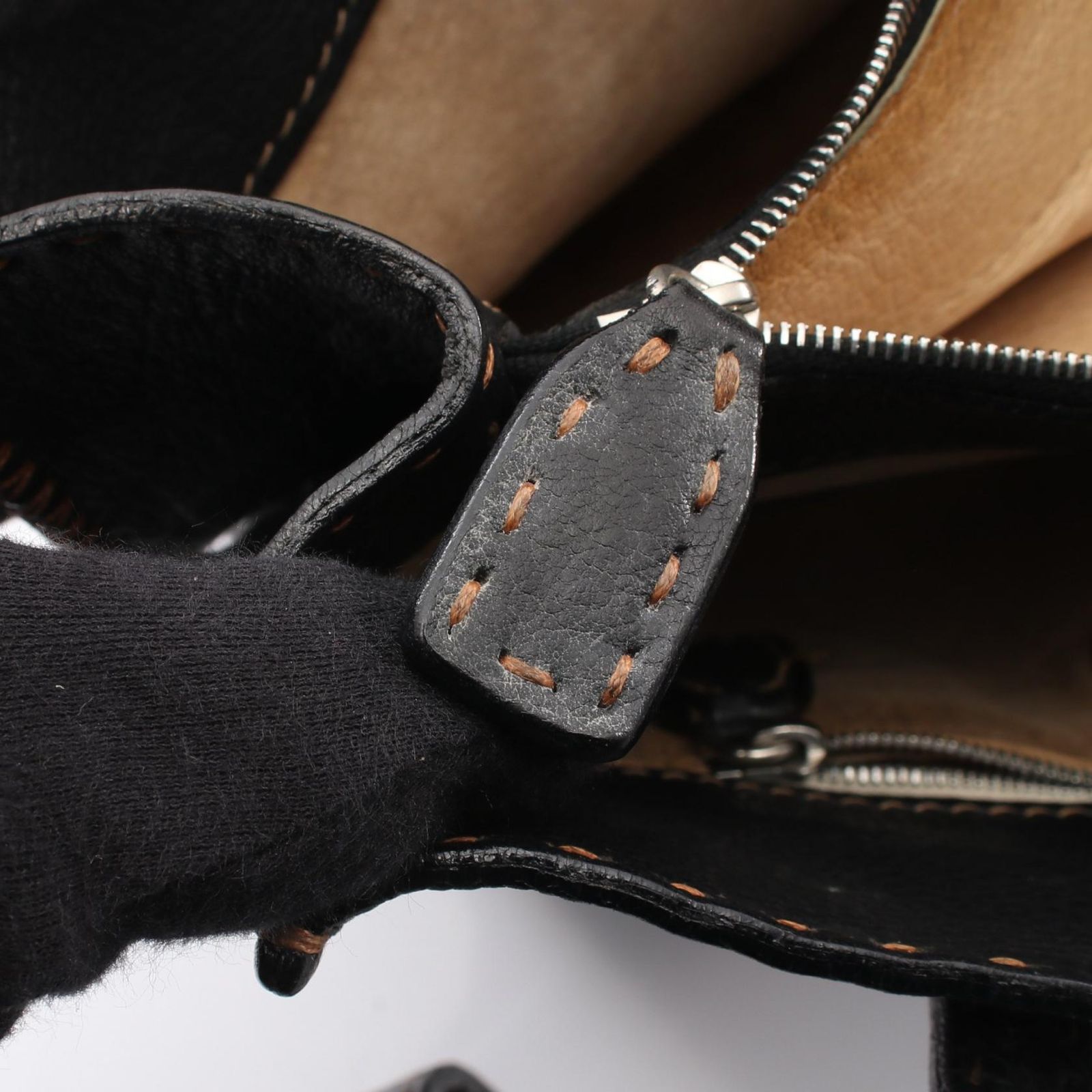 フェンディ FENDI ショルダーバッグ セレリア ブラック レザー 