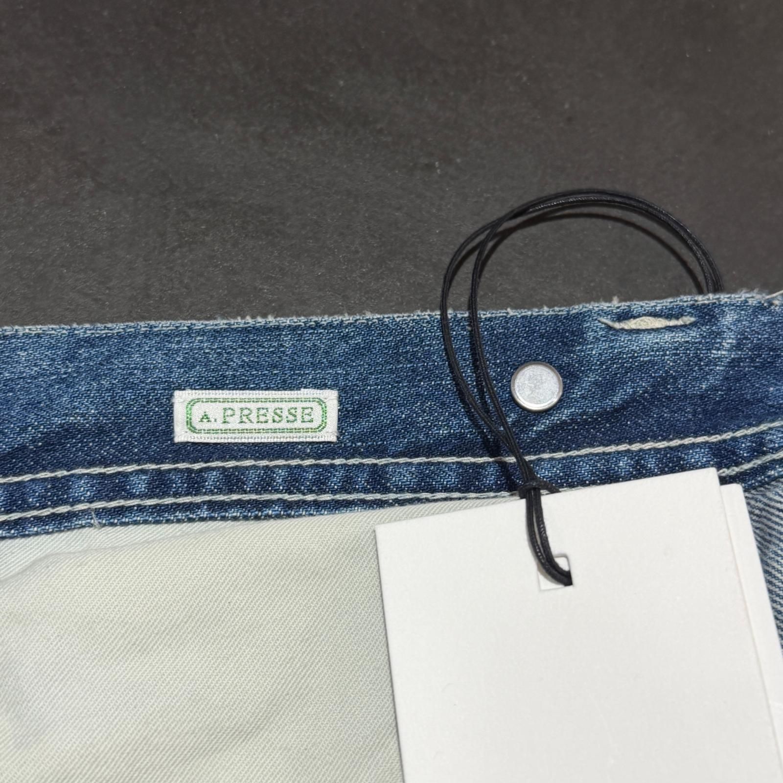 参考上代96800円 未使用 A.PRESSE 26SS STYLE1 Vintage Denim Logger 