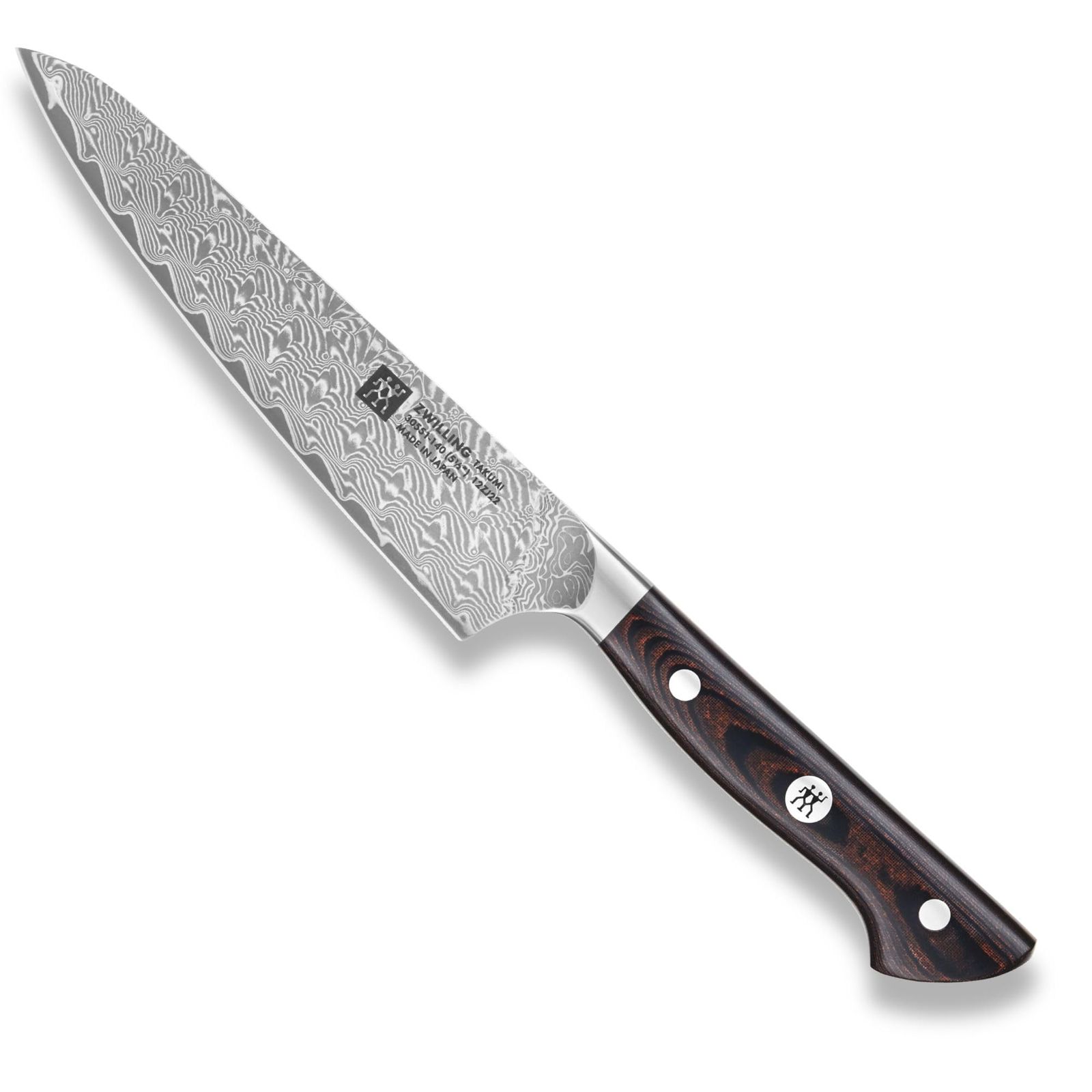 ZWILLING ツヴィリング 「 タクミ コンパクトシェフ 140mm 日本製 」 ダマスカス ナイフ ペティ 包丁 【日本正規販売品】 Takumi 30551-141 [3. コンパクトシェフ]