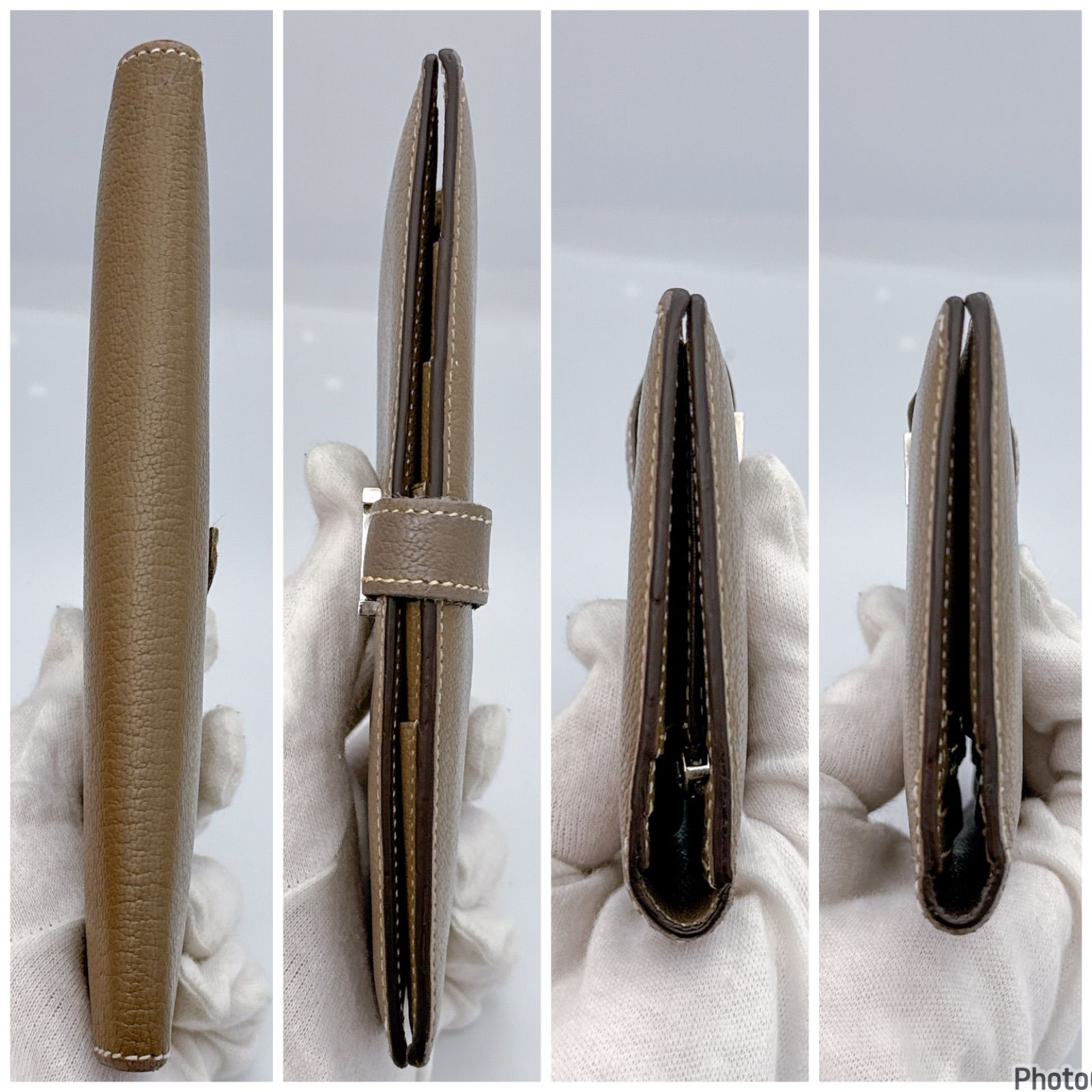 エルメス✨ベアン✨クラシック エトゥープ シェーブル シルバー金具 