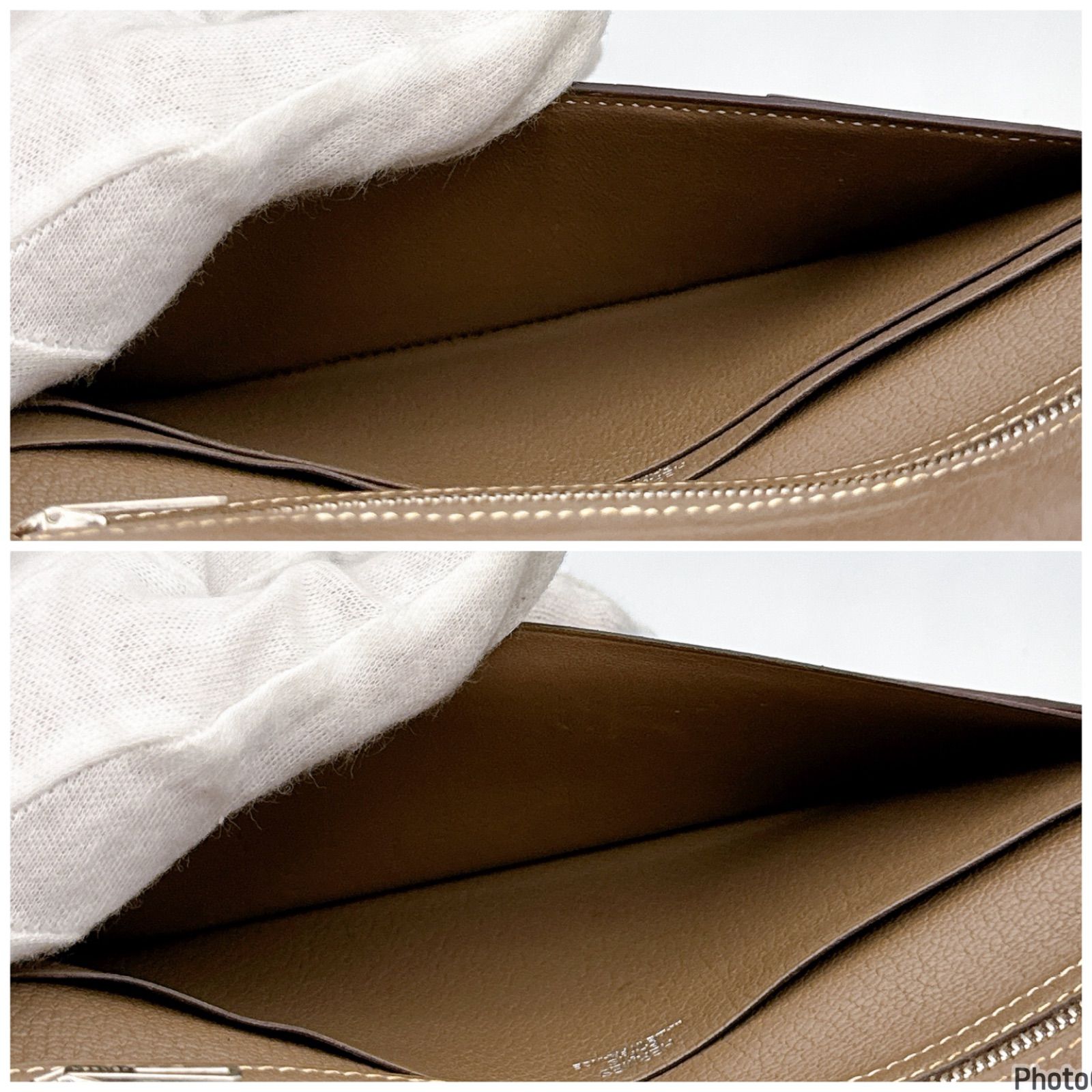 エルメス✨ベアン✨クラシック エトゥープ シェーブル シルバー金具 