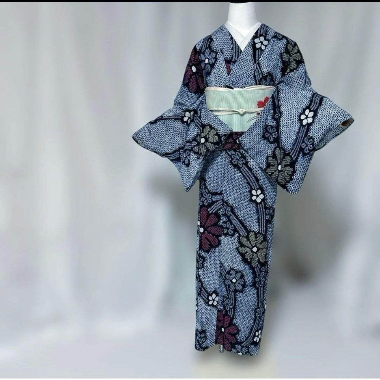 美品 有松絞り フルセット 4点 夏新品正絹名古屋帯 帯締め 帯揚げ 