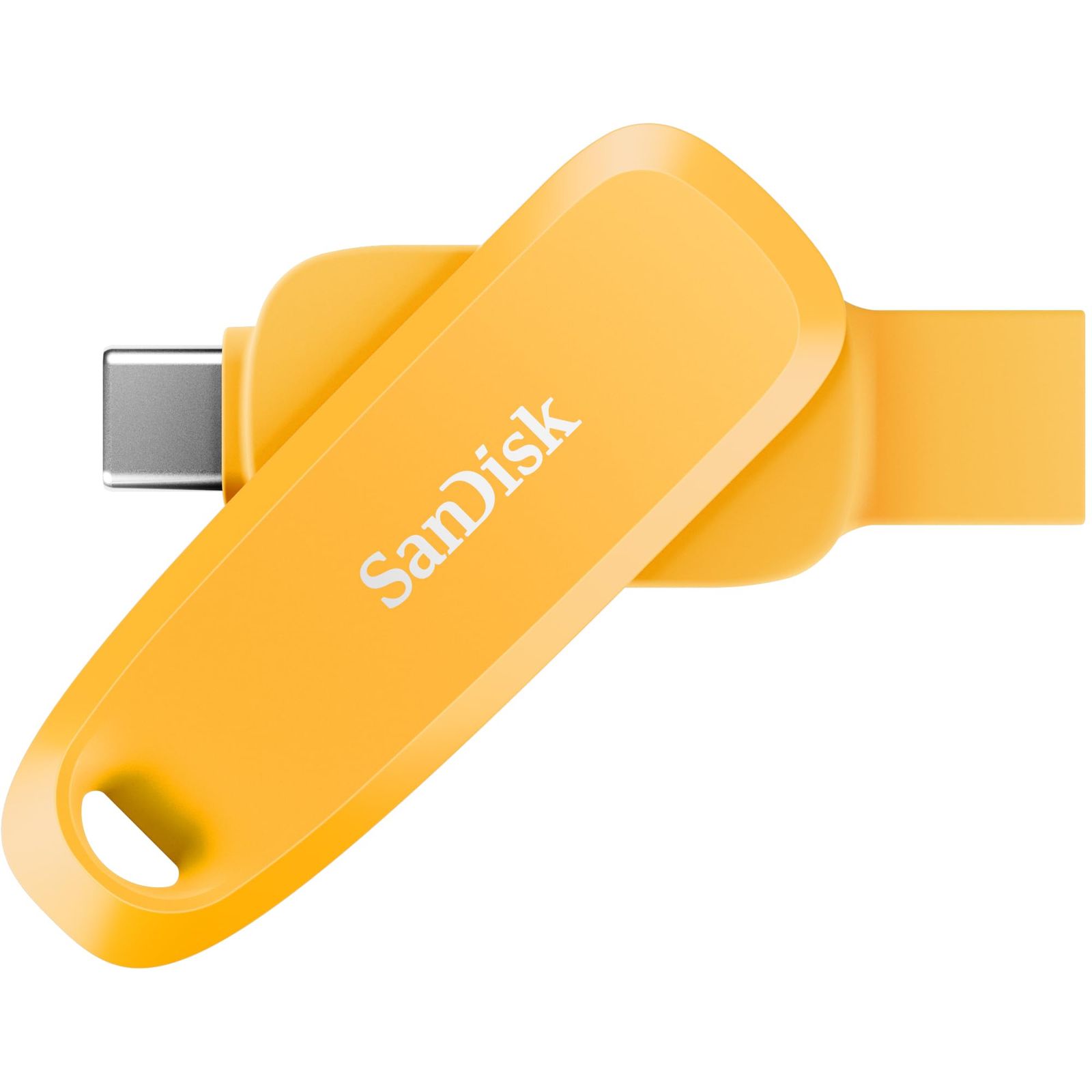 SanDisk (サンディスク) Android用256GB 携帯電話ドライブ - スマートフォン、タブレット、コンピューター用の2イン1 USB - USB Type-CおよびTy [イエロー水仙。] [256 GB] [Android用携帯電話ドライブ。]