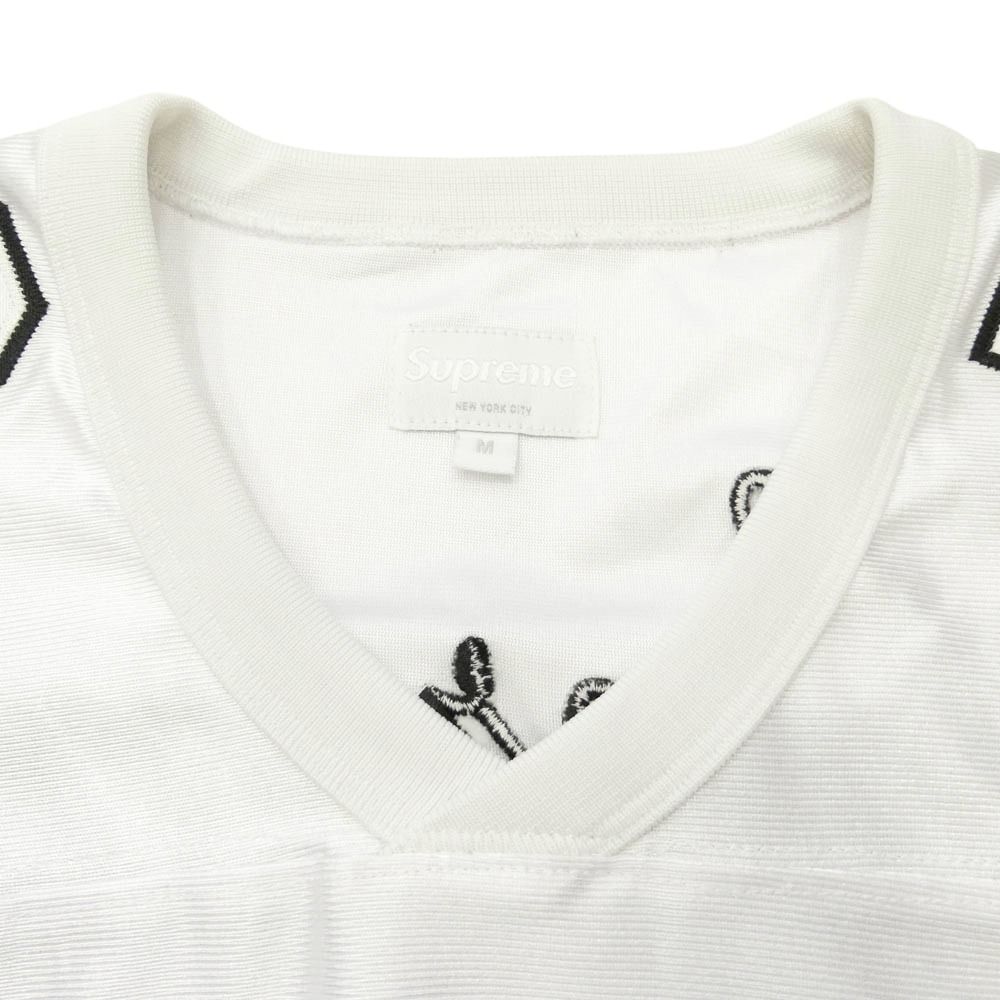 Supreme シュプリーム 14AW ワングラム期 El Dorado Football Top エルドラド フットボール トップ ロゴ刺繍 ロングスリーブ ナイロン 長袖 Ｔシャツ ホワイト系 M【中古】 Supreme シュプリーム 14AW ワングラム期 El Dorado Football Top
