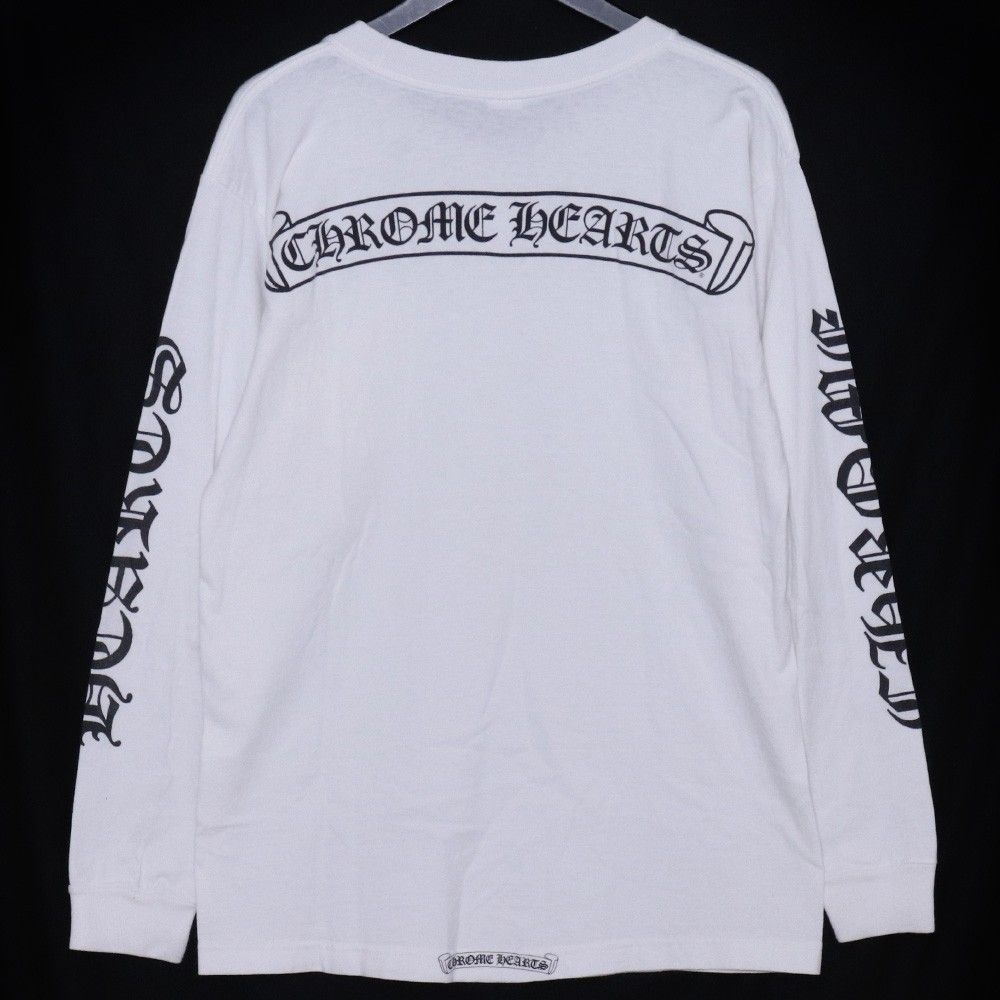 CHROME HEARTS オールド ヴァーティカルロゴ スクロールラベルプリント