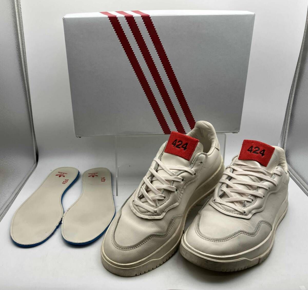 adidas アディダス スニーカー 27cm ホワイト adidas 424 × アディダス 