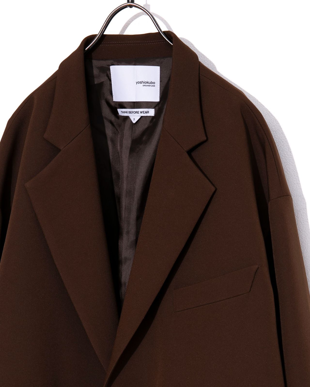 yoshio kubo ヨシオクボ 3CROSS JACKET COATレイヤードデザインコート