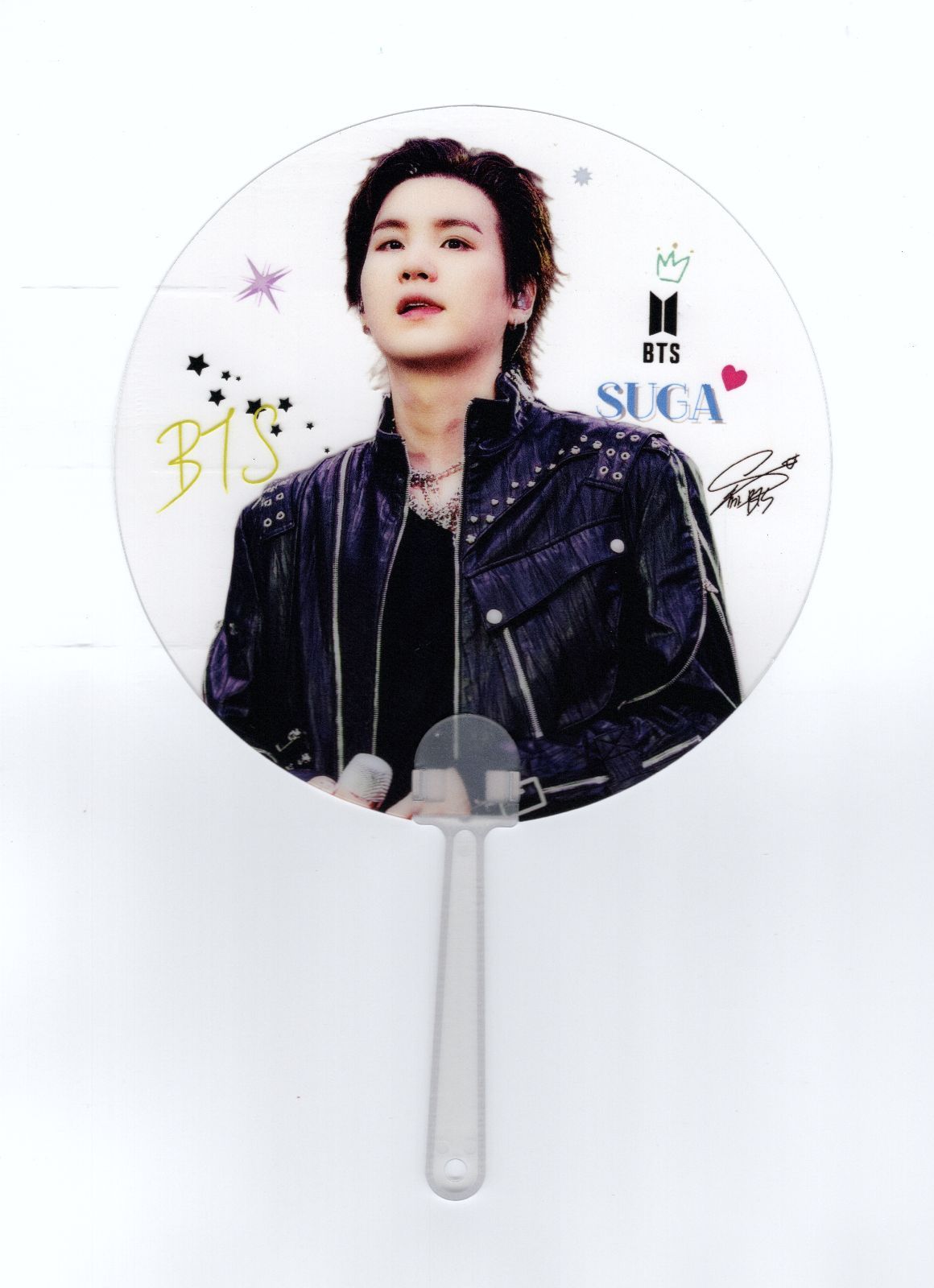 BTS SUGA グッズ クリアうちわ 26.5cm×17.5cm ライブ コンサート 応援