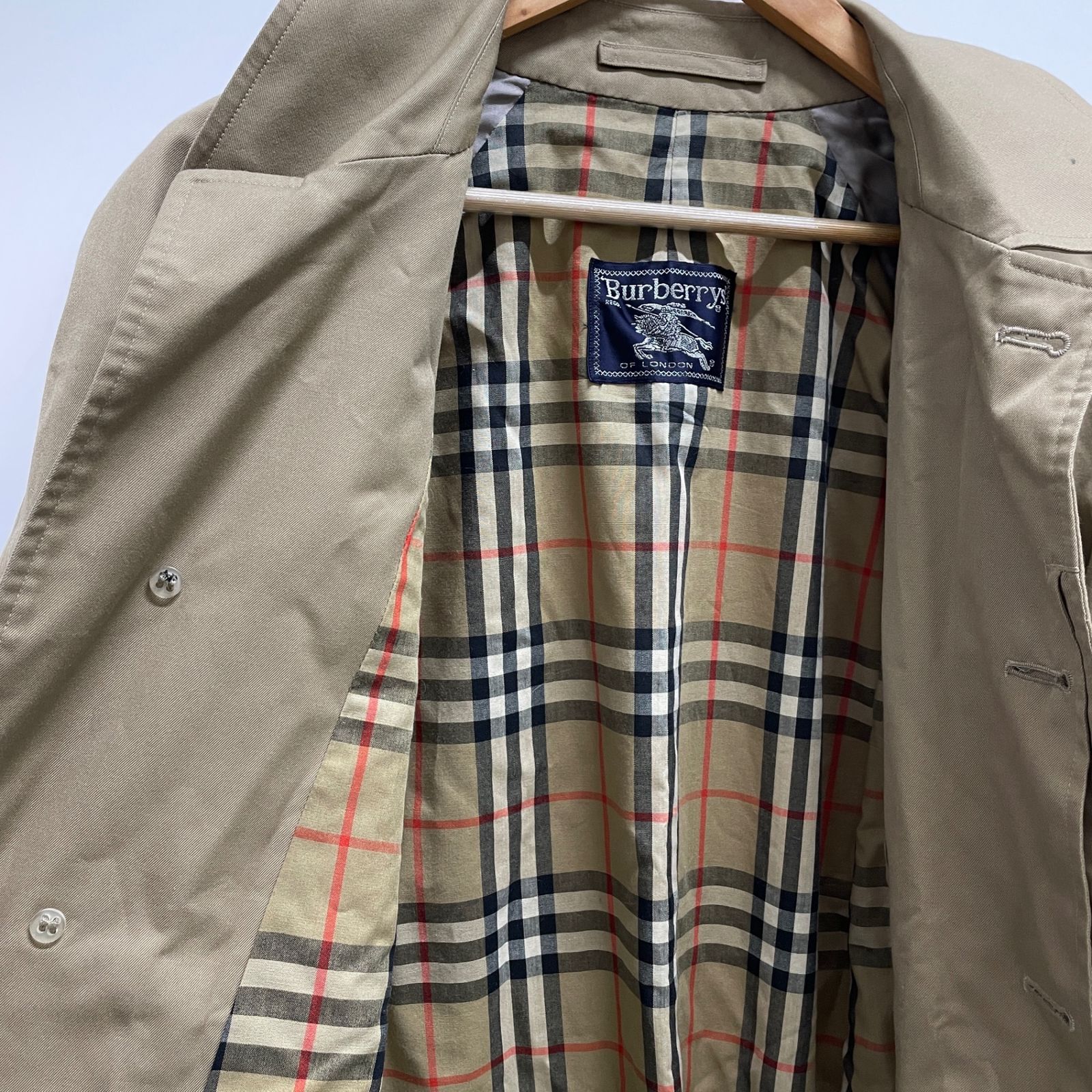 Burberry バーバリー ステンカラーコート ノバチェック ベージュ