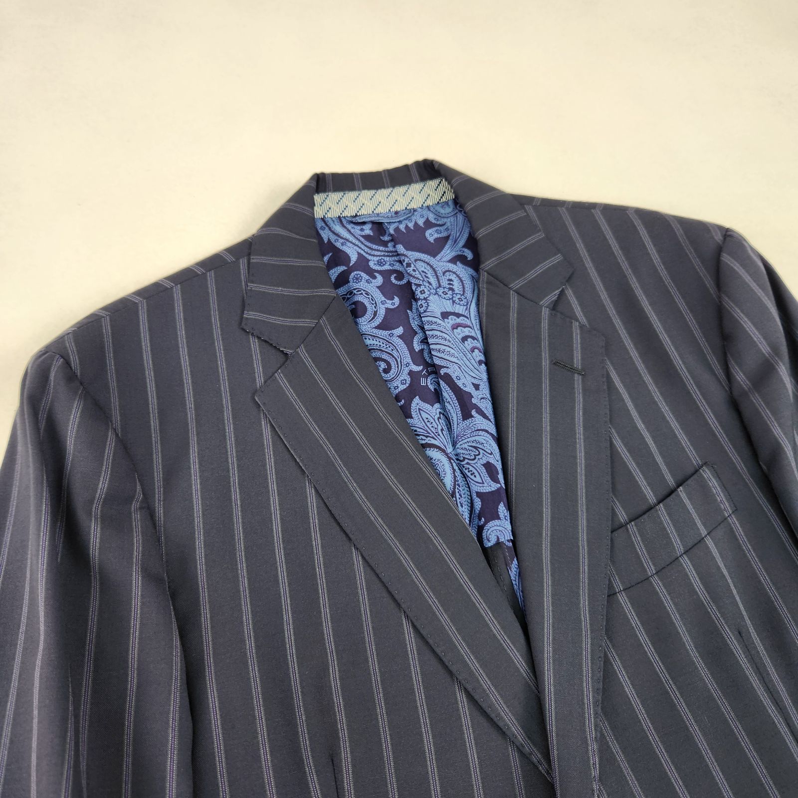 ETRO テーラードジャケット エトロ ペイズリー柄 大きいサイズ 52