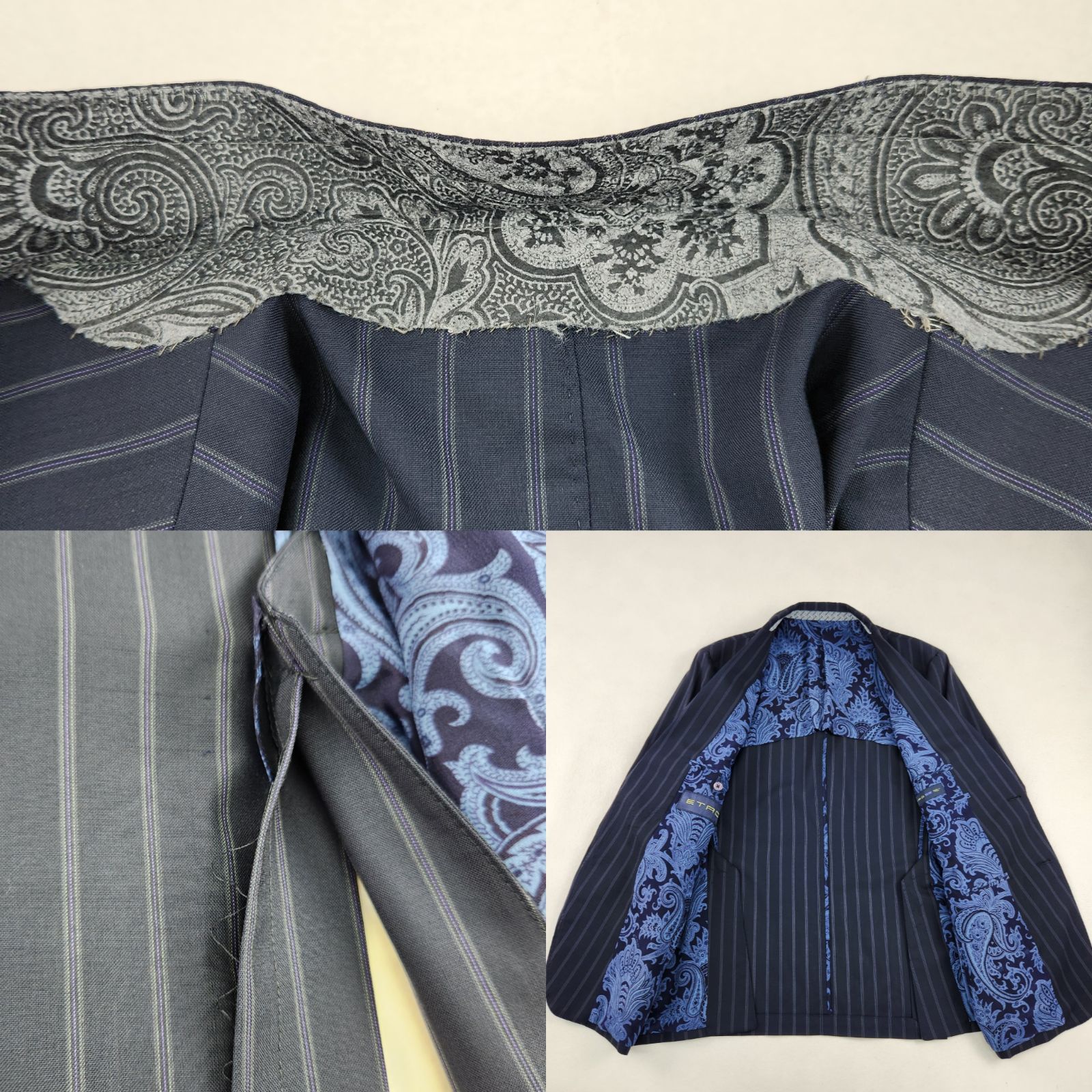 ETRO テーラードジャケット エトロ ペイズリー柄 大きいサイズ 52