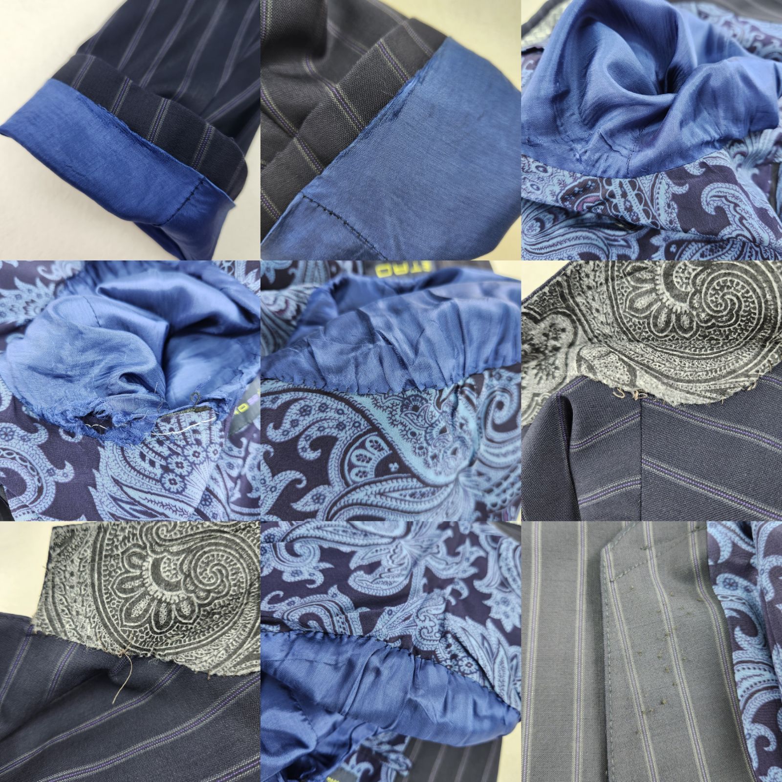 ETRO テーラードジャケット エトロ ペイズリー柄 大きいサイズ 52