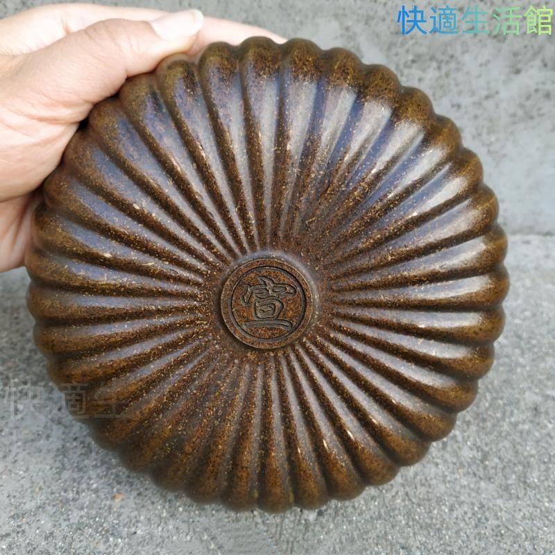 宣款 瓜紋筆洗 銅製 書道具 文房具 工芸品 美術品 置物 宣款 瓜紋筆洗 銅製 書道具 文房具 工芸品 美術品 dd0614