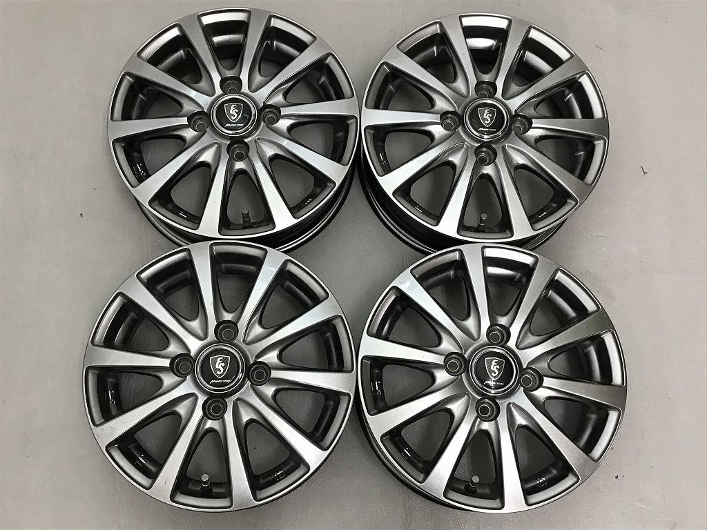 ◎送料無料 小傷良品 13inc 4J +42 100/4H 即納 個人宅OK 4本 検) ワゴンR アルト スペーシア ライフ ゼスト N-VAN ムーヴ ミラ デイズ ek