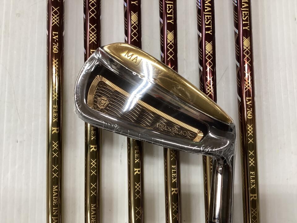 マジェスティゴルフ　MAJESTY PRESTIGIO 13 Gold　MAJESTY LV760 Gold　Rフレックス　アイアンセット　中古【最短即日発送】