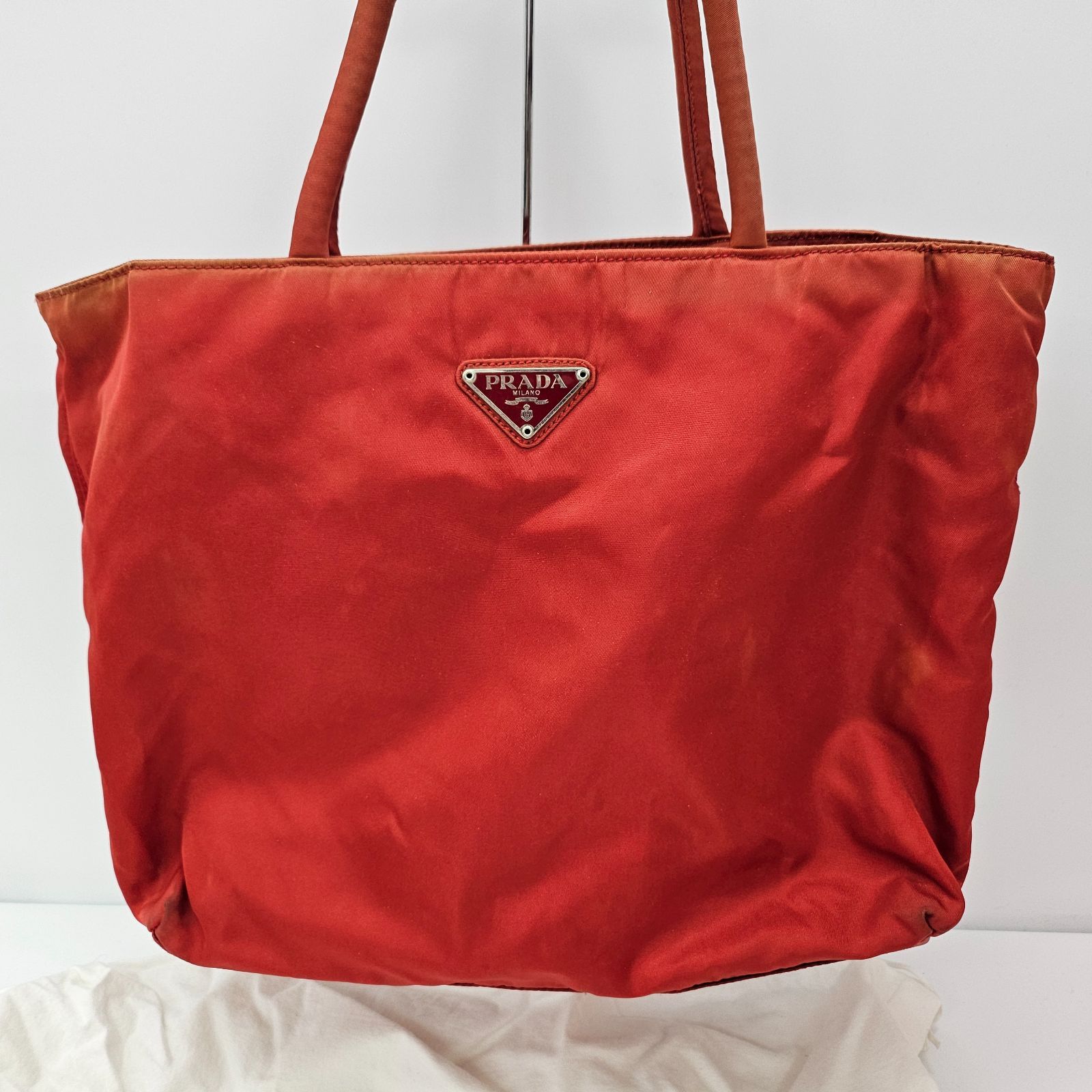 PRADA プラダ テスートナイロン トートバッグ 3室構造 三角ロゴ