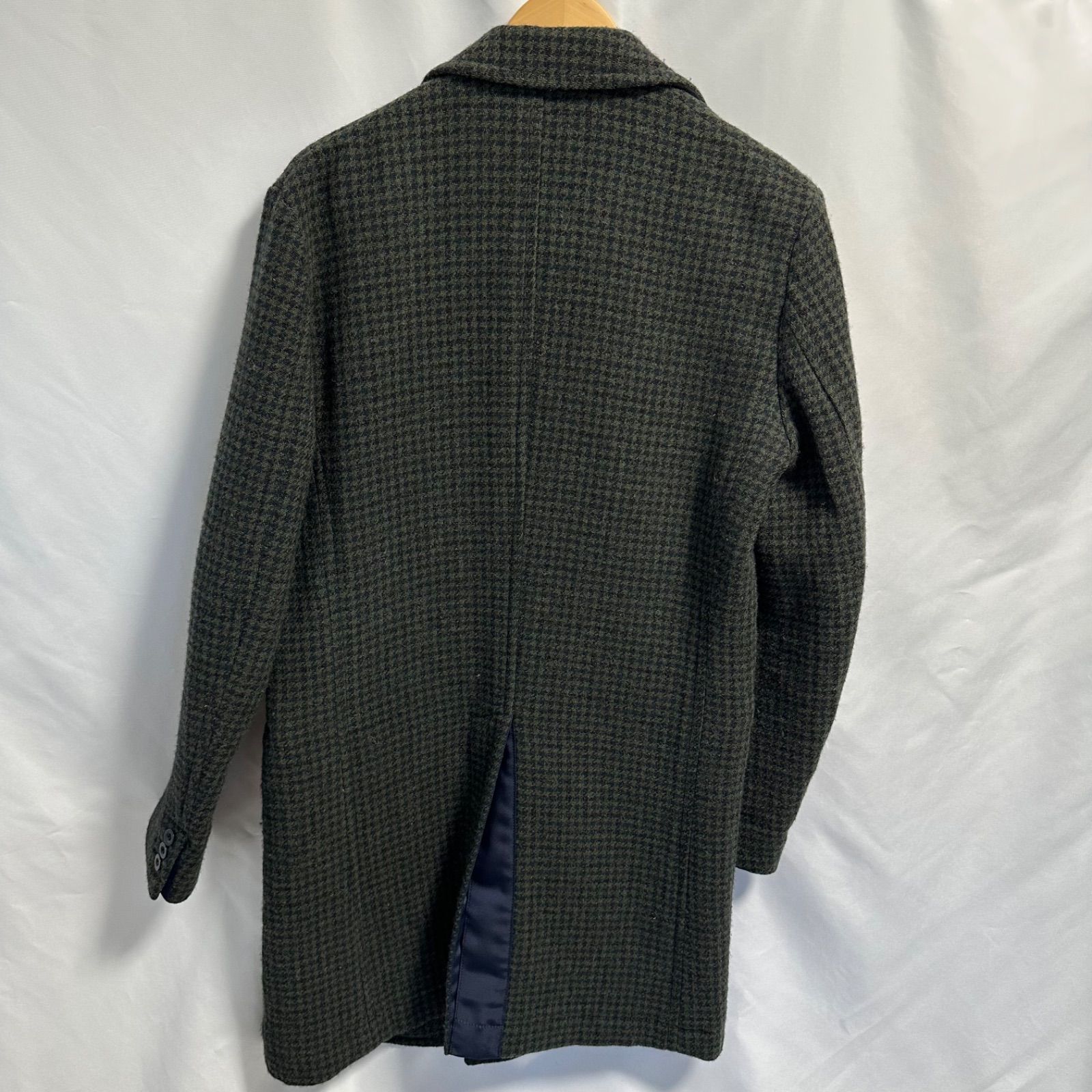 sacai ウールコート チェスターコート ハウンドトゥース 千鳥格子