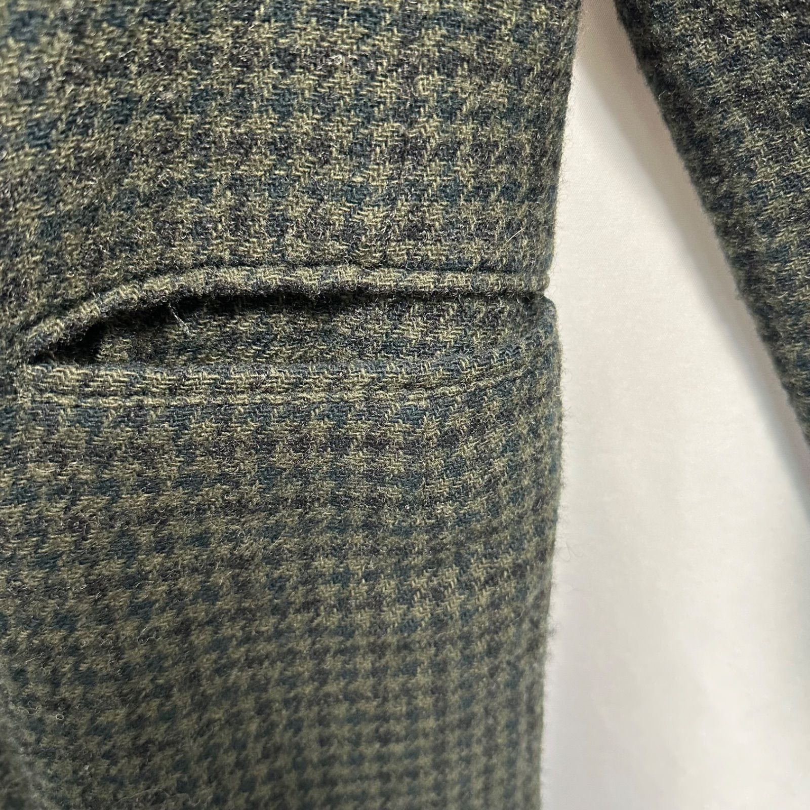 sacai ウールコート チェスターコート ハウンドトゥース 千鳥格子