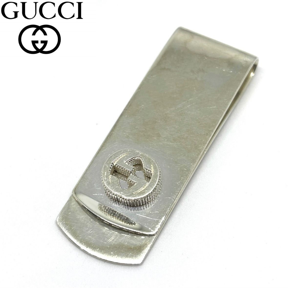 GUCCI グッチ インターロッキングG マネークリップ 499062 シルバー925