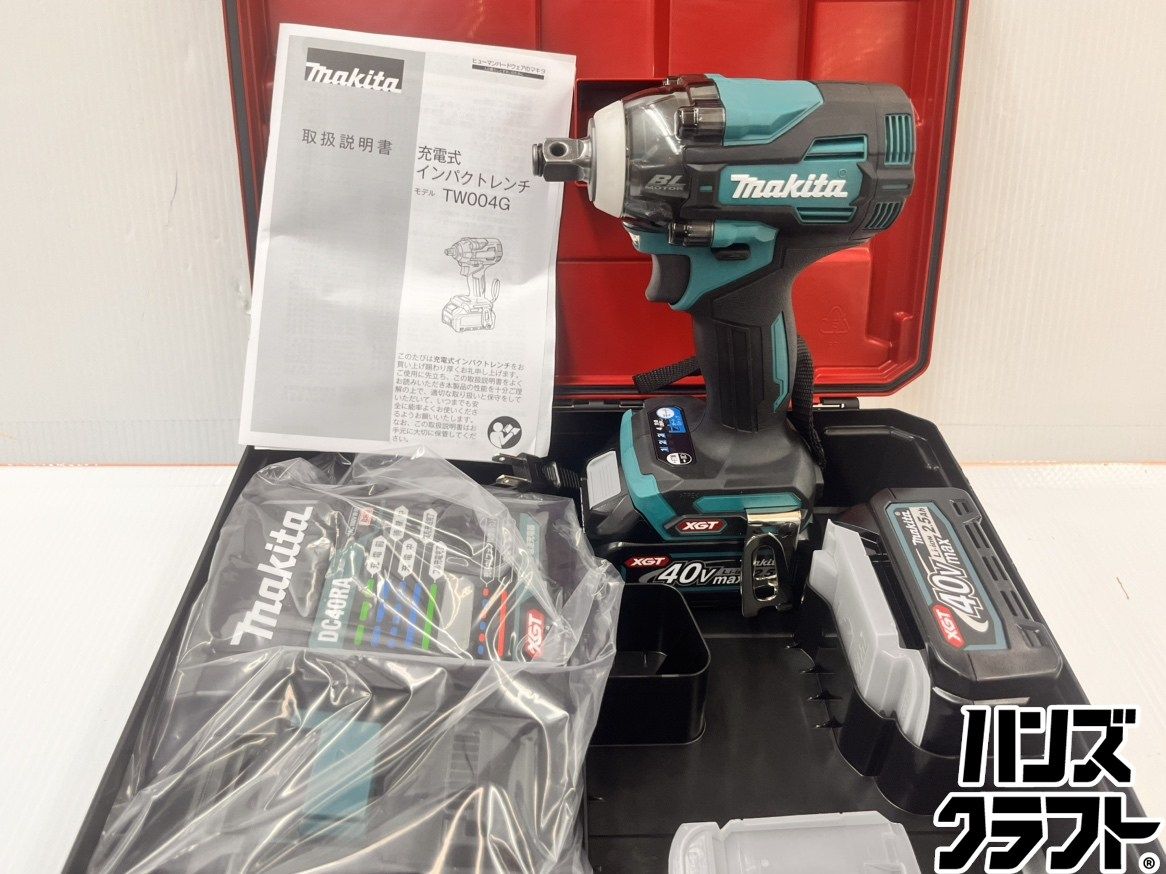 ★マキタ makita　40Vmax インパクトレンチ　TW004GRDX　40V2.5Ah×2個・充電器付　未使用 純正品